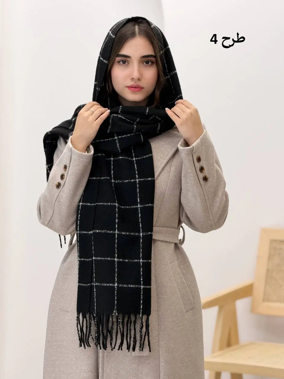 3814-شال موهر فریال